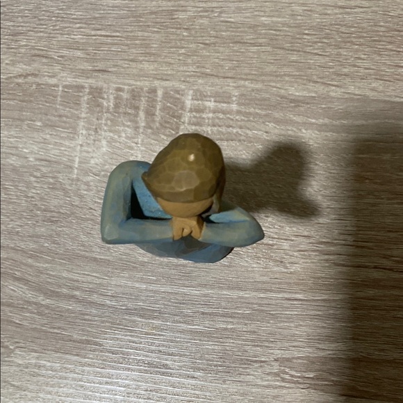 Blue and Brown Minimalist Sculpture Art - Picture 3 of 3